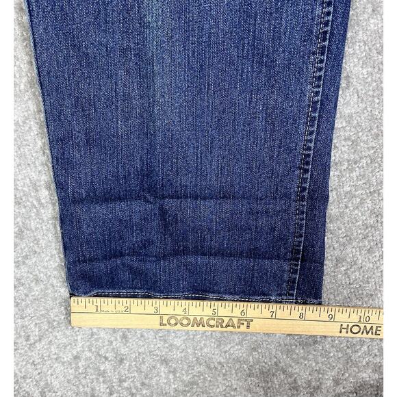 JMS Just My Size Straight Leg Jeans Womens Size 18W Stretch Blue Denim Pockets - Picture 8 of 8